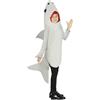 FIESTAS GUIRCA | Costume da Squalo per Bambini (10-12 Anni) - Completo - Costumi di Animali Marini per Halloween, Carnevale e Feste in Maschera - Ideale per Ragazzi e Ragazze - Grigio