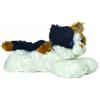 Aurora, 12749, Mini Flopsies Esmeralda Gatto, 20.5cm, peluche, marrone, bianco e nero