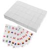 FRCOLOR Set 65 Pezzi Adesivi Bandiere del Mondo in Carta Plastificata per Gioco Mahjong, Apprendimento Culturale e Uso Versatile in Viaggi e Riunioni Familiari