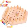 LINGJIONG Memoria in Legno, Gioco Di Scacchi Memory Match Stick, Giochi Da Società Familiare per Bambini E Adulti, Giochi per Sviluppare Logica E Cognizione Colore