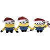 Minions Despicableme 9311 - Peluche minions natale occhi stampati, 18 cm, 1 unità