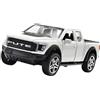 Amagogo Pickup Truck Miniatura in Lega Modellino Auto 1/36 con Porte Apribili Trazione a Retro Ruote in Gomma Struttura Resistente Adatto a Regalo Bambi, Bianco
