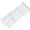 KEEDA 1/8 RC Auto Plastica Coda Ala RC Corpo Shell Ala Posteriore per 1/8 Scala Breve Camion Off-Road Racing Buggy RC Modello Auto (Bianco)