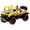 Hot Wheels - Mercedes-Benz Unimog 1300 - Off -Road Mud Runners 1/5 [Yellow]