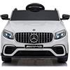 BabyCar Mercedes GLC AMG Coupè | Macchina per Bambini Elettrica Telecomandata 12V 2 Motori 25W | Auto Elettrica per Bambini | Sedile in Pelle, Porte Apribili, USB | Licenza Ufficiale | Bianco MP3