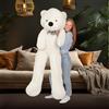 MKS Makosas, orsacchiotto di peluche, morbido giocattolo per bambini (bianco, 180 cm) MAKOSAS orsacchiotto morbido giocattolo per bambini (bianco, 180 cm)