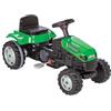 PILSAN Trattore Bambini 07314 Active Pedali Sedile Multi-Regolabile da 3 Anni, colorazione:Verde