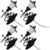 Toyvian Set da 4 Mini Lampade da Parete in Miniatura per Casa delle Bambole Accessori per Tavolo di Sabbia Materiale Resistente Luce Calda Decorazione per Modelli e Diorami