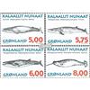 Prophila Collection Danimarca - Groenlandia 305y-308y (Completa Edizione) MNH ** MNH 1997 Balene (Francobolli per i Collezionisti) Acqua Animali
