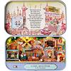Generic Mini Kit Casa Casa delle Bambole Creativa con Mobili Modello di Fatta a Mano Fai-da-te per Adolescenti Regalo Memorabile per Adulti, Ideale per la Decorazione Domestica (G