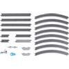 Generic START-SET 20-864 Iniziale Ovale Cm.127x61 BINARI CON MASSICCIATA Completo di Tutto in Scala-N 1/160