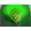 Wondertrail Chessex - Dadi luminari con puntini arancioni, D6, 12 mm, confezione da 36, colore: verde e foglia di tè
