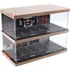 Perfeclan 1/64 Kit di modellismo Diorama Acrilico Parcheggio, macchinine per Bambini, Vetrina Diecast Car Garage Contenitore Antipolvere, Doppio Ponte