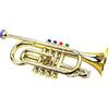 Abaodam Tromba Giocattolo Dorata in Plastica per Bambini, Design Musicale | Imitazione Realistica, Sicura e Affidabile, Favorisce Apprendimento e Sviluppo, per Piccoli Musicisti