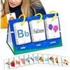 MWZBTG Carte Flash Alfabetiche Educative, Attività Didattiche Asilo Carte Gioco, Giocattolo Portatile per Bambini Sviluppo Abilità Scuola Casa Viaggio Età 3-8 Anni