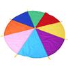NOENNULL Paracadute Giocattolo Gioco All'aperto Giocattolo Multicolore Lancio Paracadute Ombrello Bambini Giocano All'aperto Gioco di Lavoro di Squadra, 8 Maniglie per