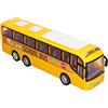 Dan&Dre Giocattoli per Auto Modello Mini Bus, Giocattoli per Autobus a Inerzia Gialli per Regali di Decorazioni per la Casa per Bambini di età Superiore a 3 Anni