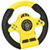 Diuyzoc Simulatore Di Gioco Del Volante, Giocattolo Interattivo Del Volante, Giocattolo Del Volante Motrice, Pronto Per L'uso, Ventosa Robusta, 19 Cm, /Giallo, Per La Ricreazione Dei Bambini