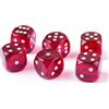 BESCON DICE Dadi di precisione per stampa da 14,5 mm, colori traslucidi 0,56 pollici, set da 6 pezzi