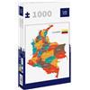 Lais Puzzle Colombia - Mappa e Bandiera 1000 Pezzi