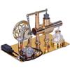 Autilyshop Aria calda monocilindrico Generatore Motore a vapore in metallo Modello Scienza Kit Dimostrazione Fisica Meccanica Motore a combustione esterna Desktop educativo Dec