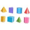 F Fityle 8X Forme Geometriche Pieghevoli Solidi Geometrici 3D Geometria Aiuto Forniture per Il per Bambini Aula Scuola