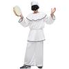 Pegasus Costume Pulcinella bambino/a (con Tamburello) Vestito Carnevale maschere tradizionali (L 8/9 ANNI, BAMBINO)