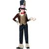 ATOSA | Costume Cappellaio Matto per Ragazzi | Include cappello, giacca, gilet, papillon e pantaloni lunghi | Costumi per bambini perfetti per carnevale, halloween e feste a tema | 7-9 anni