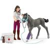 SCHLEICH Horse Club mevr. Kramel Met veulen 42752