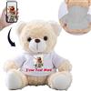 MeterBear Orso di Peluche Personalizzato con Nome Foto Personalizzato, Orsacchiotto Peluche Teddy Bear come Regalo Personalizzati per Donne Uomini a San Valentino, Regali di Natale (20cm)