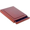 SAFE Nova Exquisite 6832 Valigia porta monete collezione premium in legno | per 30 monete da 10 o 20 euro | scomparti in velluto blu reale