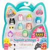 Squish-a-longs Mini-Squish 8-Pack (Wave 3, Style 1) - Skunk, Pink Penguin, Blue Axolotl, accessori e altro ancora
