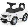 RELAX4LIFE Auto a Spinta per Bambini, Macchina Cavalcabile con Clacson e Suono di Motore sul Volante, Giocattolo per Bambini con Vano Sotto-Sedile per Ragazzi e Ragazze 12-36 Mesi (BIANCO)