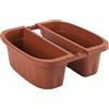 Bama 30230 Fioriera Klunia di 40 cm da balcone, Terracotta