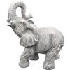 gartendekoparadies.de Statuetta di pietra massiccia con elefante danza, in pietra grezza resistente al gelo