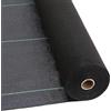 Aeffe Brico AEFFE Telo Rete Pacciamatura 100 gr/mq in Rotoli, Tessuto Anti Erbacce, Permeabile all'Acqua, Ideale per Ancoraggio Prati Sintetici, Orto, Giardino, Nero e Verde (1 x 10 Metri, Nero)