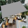 SUNLIMEI Vela Ombreggiante 150 x 400 cm Rettangolare Telone per Giardino Protezione Solare Protezione Raggi UV per Esterno, Giardino, Terrazza, Sabbia, Grigio Chiaro