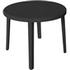 ARETA S.R.L. Antracite Tavolo Zeus Ø92xh72cm