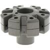 predolo Accessori per Ombrellone da Esterno Morsetto per Ombrellone, Supporto Realizzati in Pp E Metallo per Ombrello Chiave Ombrello Laterale Ombrello Pensile Cortile, Vassoio Paracadute