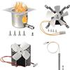 Tbgrepts Kit di ricambio per Pit Boss e Traeger Pellet Grill Smoker, include motore a coclea 2.0 giri/min, ventola a induzione, asta calda dell'accensione con fusibile, accessori per pentole con viti