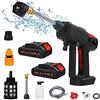 Mulcort Idropulitrice a batteria portatile, 120PSI Portatile con Batteria e Caricatore 24V 7500mAh Idropulitrice Elettrica Batteria Ricaricabile per Lavare Auto, Innaffiare Fiori, Pulire Pavimenti