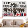 Generic Bandiera dello sbarco in Normandia, bandiera commemorativa del D-Day,Bandiera da giardino 5FTx3FT | Bandiera '80° anniversario, bandiera da giardino, bandiera per interni, bandiera commemorativa p