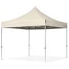 TOOLPORT Gazebo Pieghevole 3x3 m Senza Parti Laterali Richiudibile ALLU Tendone per Feste con Sacca TENDAPRO Beige