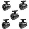 Opengardenweb 5 x Valvola a Sfera in PVC 1 Pollice FF per Sistemi d'Irrigazione| Made in Italy