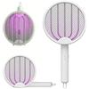 K2 STORE - Racchetta Zanzare Elettrica 3 in 1 Pieghevole - 3500V Ricaricabile USB con Luce UV e Funzione Lampada - Blocco di Sicurezza, Ideale per Casa, Giardino e Campeggio