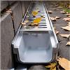 CYHTYM Canaletta Scolo Acqua Piovana 304 in Acciaio Inox Griglie Lineare Drainage Scarico Trench, Patio Esterno Shallow Channel Deck Yard Garage Driveway Bagno(60x10x10cm/23.6x3.9x3.9)