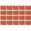 LVYXON 20 bordi flessibili per una semplice installazione in qualsiasi ambiente esterno (rosso)