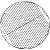 FLAMMBURO Griglia rotonda 47/44 cm | acciaio cromato con asta di 4 mm di spessore | Supporto stabile per barbecue a sfera e barbecue