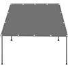XUEQXUE Tenda a Vela Impermeabile Rettangolare 150 x 200 cm Impermeabile, Protezione Antivento 98% Anti UV Tenda a Vela Telo Ombreggiante per Esterno Terrazza Giardino, Grigio Chiaro