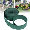 ACXIN Bordo per prato in plastica verde, 20 m, rotolo di bordi per aiuole per viali, limiti, vialetti di ghiaia, bordatura per aiuole in 100% plastica PP (120 x 2 mm, verde)